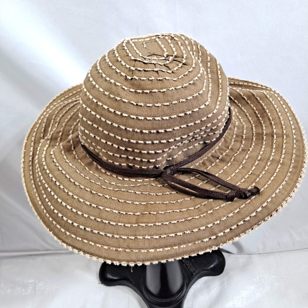 Scala Collezioni Wide Brim Hat